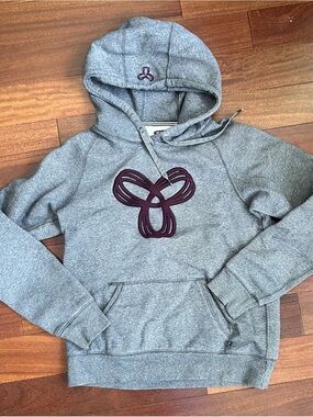 TNA Gray Hoodie with Maroon Appliqué Logo